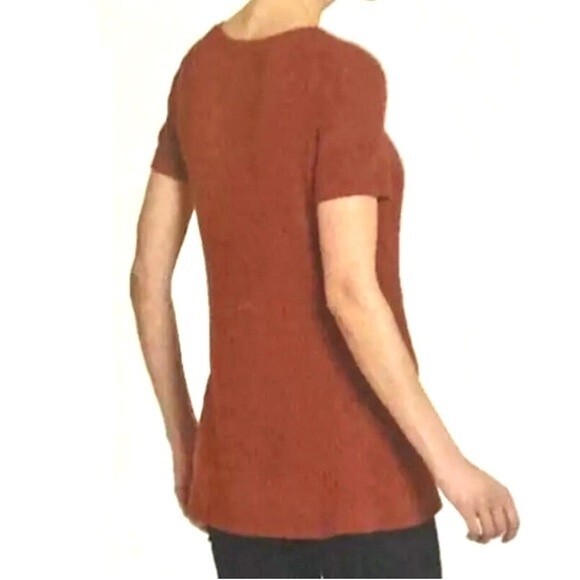Chelsea & Theodore rust knit sweater top size large - Picture 8 of 8